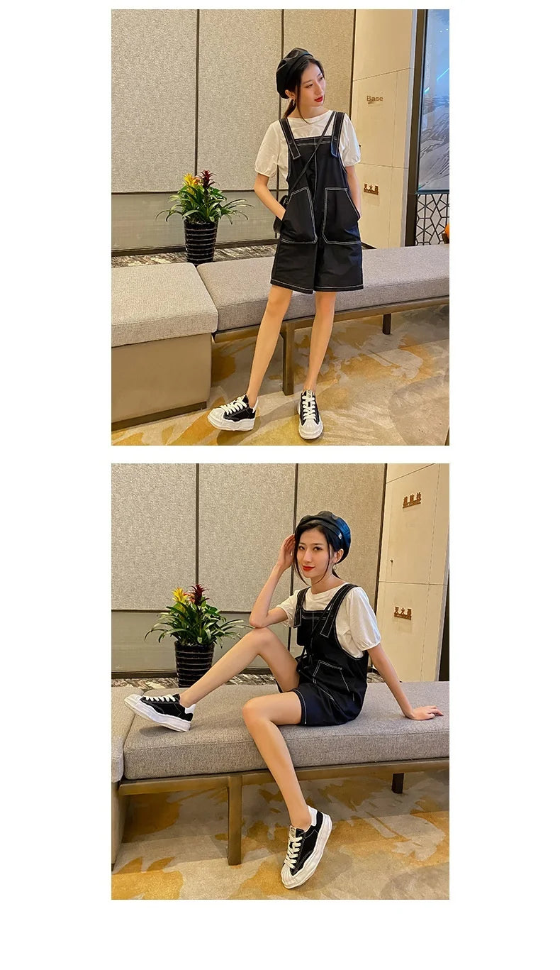 Black Canvas Shoes Woman Vulcanize Shoes Ladies Sneakers Shoes for Women 2025 Platform Sneakers Casuales Trainers Sneakers Women
