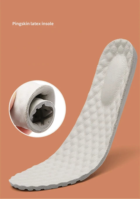 Summer Air Sole Comfortable Slip on Breathable Platform Loafer Casual White Genuine Leather Females Work Nurses Shoes