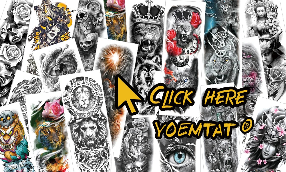 Large Arm Sleeve Tattoo Black Maori Totem Waterproof Temporary Tatto Sticker Tribal Flame Body Art Full Fake Tatoo Women Men