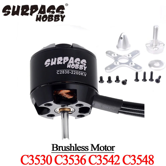 SURPASS HOBBY C3530 C3536 C3542 C3548 Brushless Motor 14Pole Motor with Accessories for Aircraft Multicopter RC Plane Helicopter