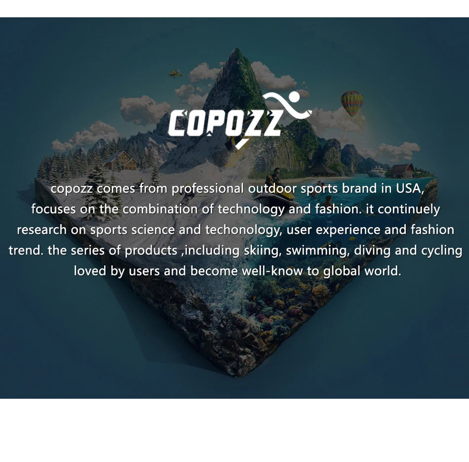 COPOZZ Brand Ski Goggles Men Women Snowboard Goggles Glasses For Skiing UV400 Protection Skiing Snow Glasses Anti-Fog Ski Mask