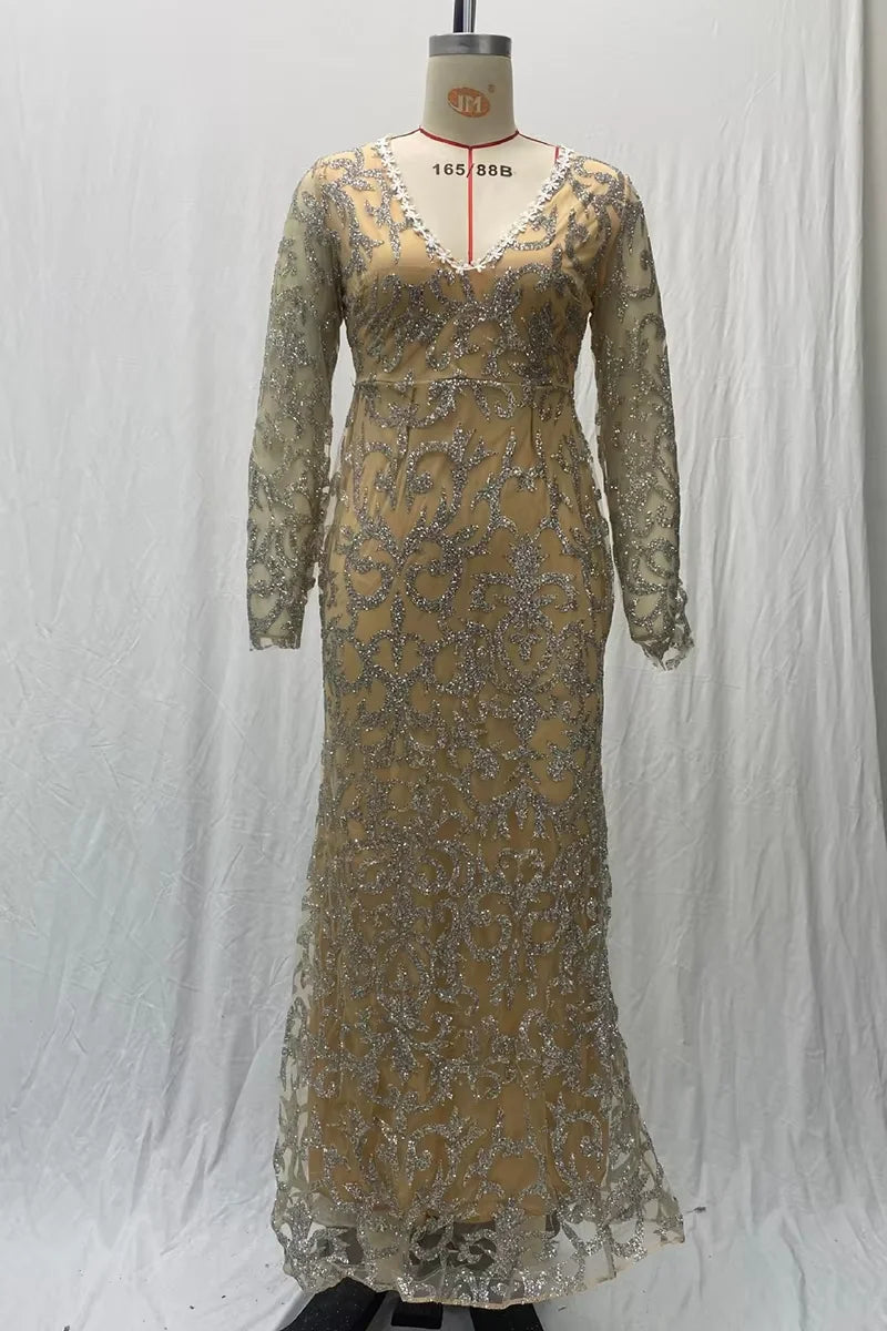 Wholesale Mesh Girls Ladies Dress Women'S Evening Dresses Mother and Daughter Party Dresses
