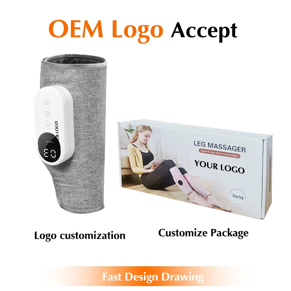 Hot Compress Calf Air Compression Massager Muscle Relaxation Leg Massager for Circulation and Pain Relief