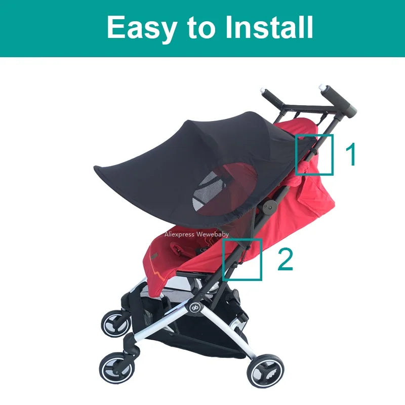 COLU KID® Baby Stroller Accessories Sun shade Sun Visor Extend Canopy Cover for Cybex Libelle and gb POCKIT+ All City