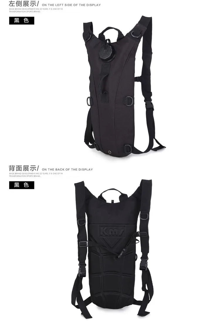 Sinodiving 3L Hydration Bladder Bottle Outdoor Camouflage EVA Backpack Portable Water Bag for Travel Cycling Mountaineering