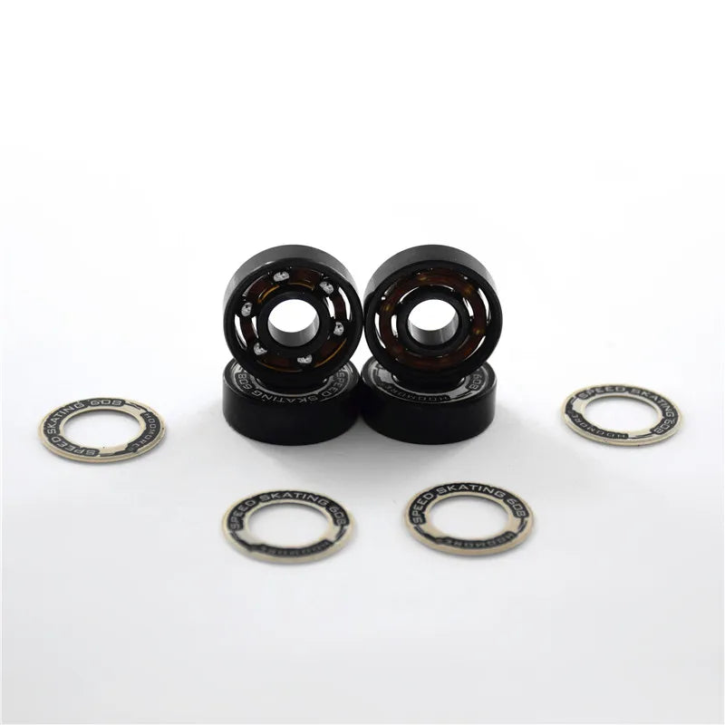 16 pieces 608rs Bearing with Spacer and spanner Combination for Slalom Speed Roller Skates Wheel Tool High Speed Smooth Rotating