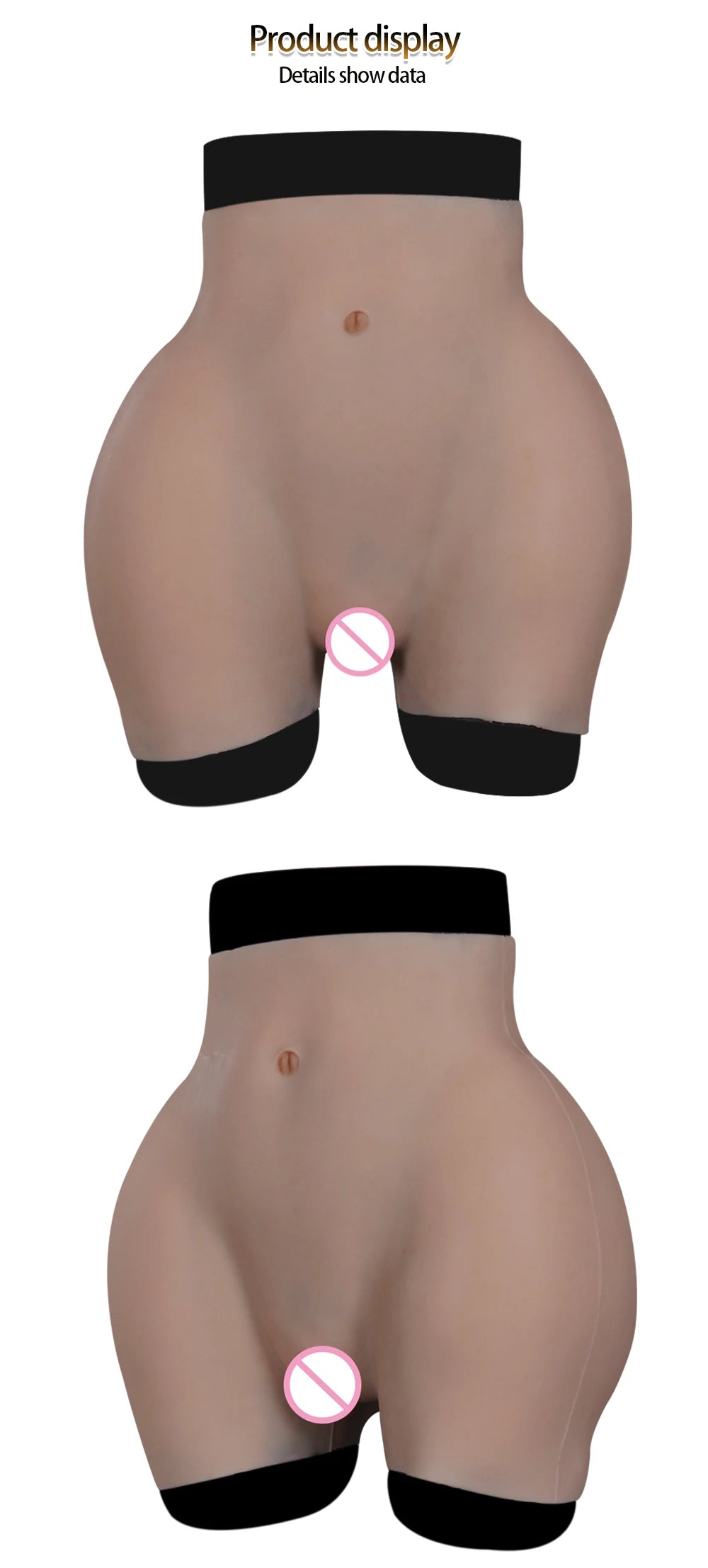 EYUNG 8THpgrade Silicone Realistic Vagina Panties Butt Hip Enhancer Pussy Pant Crossdressing For Transgender Shemale Drag Queen