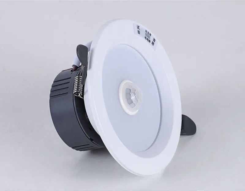 AC200-240V Emergency Lamp Home Power Outage Emergency Lights Recharging Downlight Human Sensor Control Round Indoor Led Lamp