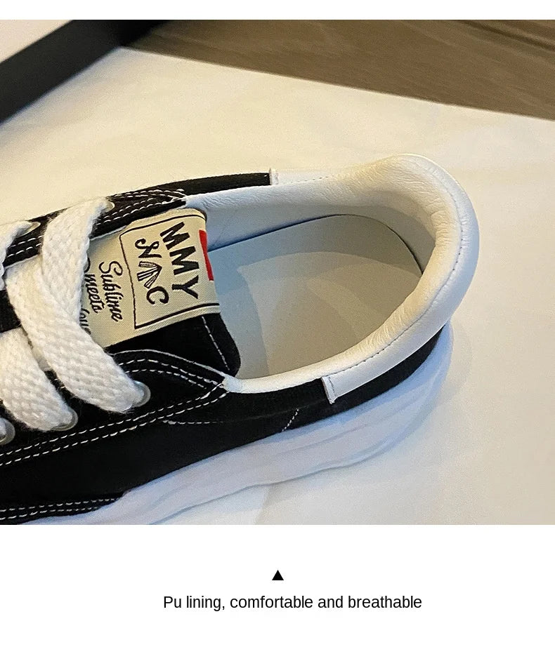 Black Canvas Shoes Woman Vulcanize Shoes Ladies Sneakers Shoes for Women 2025 Platform Sneakers Casuales Trainers Sneakers Women