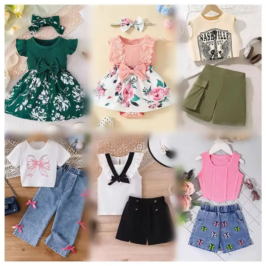 Bulk Wholesale Children's Clothing Brand New Second Hand Mixed Sizes Kids Clothes, Random Delivery Children's Clothing Bale
