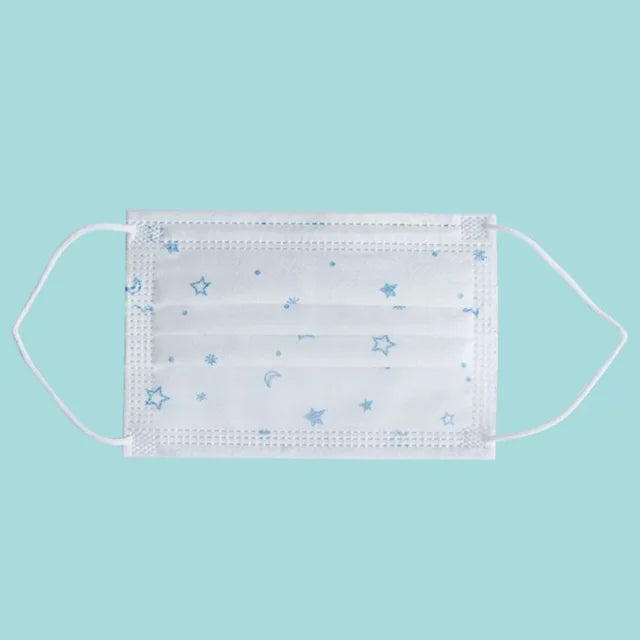 100-200pcs Black Kid Disposable Protective Mask 3 Layer Nonwoven Kids Filter Hygiene Thicken Children's Cartoon Face Mouth Masks