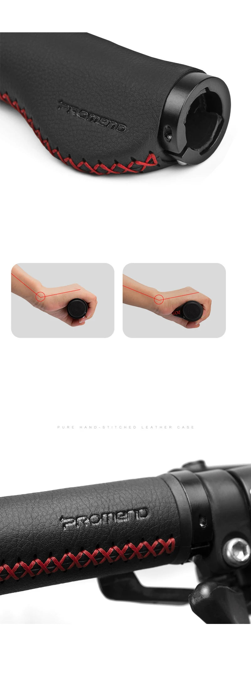 1 Pair Cycling Bike Grips Fiber Leather Mtb Handlebar Cover Grips Smooth Soft  Anti-slip Handle Grip Aluminum Lock Bike Part
