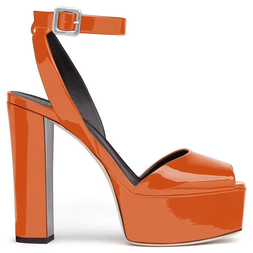 【Measure your feet length before order】Luxury Women High Heel Sandals Platform Sexy Evening Party Dress Summer Lady Shoes C-SL-2