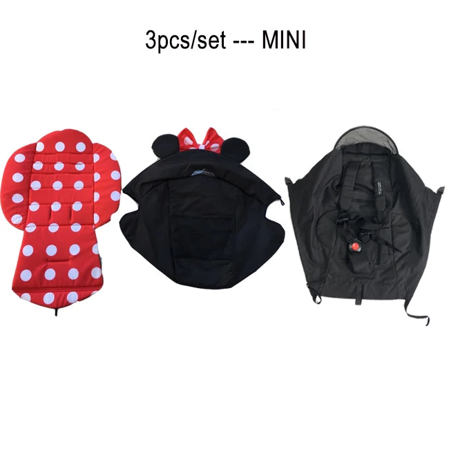 COLU KID® Baby Stroller Accessories Canopy Hood Sunshade 175° Seat Cushion Cotton Liner Pad for Babyzen Yoyo2 Yoya YOYO 2