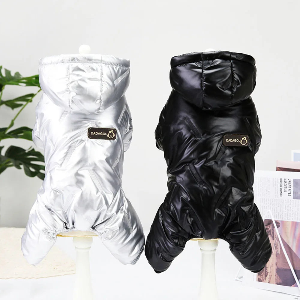 Fashion Dog Clothes Warm Thickening Dog Jacket Windproof Coat Outfit Puppy Down Jacket Winter Pet Dog Clothing Overalls for Cats
