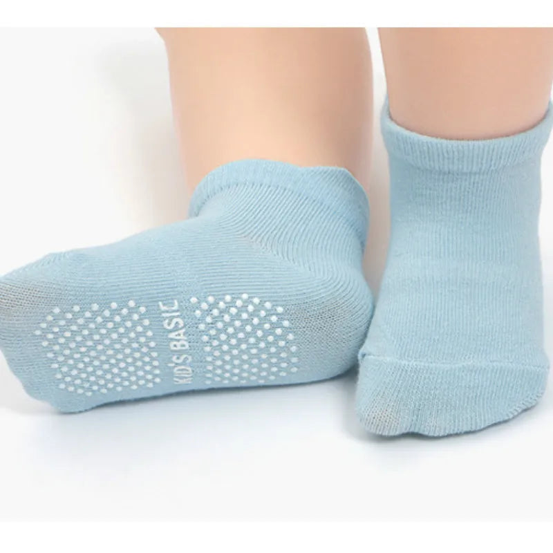 Non Slip Toddler Socks 12 Pairs Infant Baby Kids Grip Socks for Boy Girls Tphon Anti Skid Ankle Socks for 1-5Year
