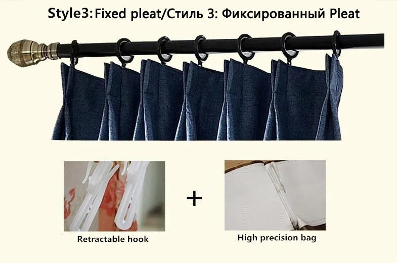Embroidered Chenille Velvet Curtains for Living Room Bedroom European Modern Brown Gold Sheer Tulle Windows Backdrop Valance