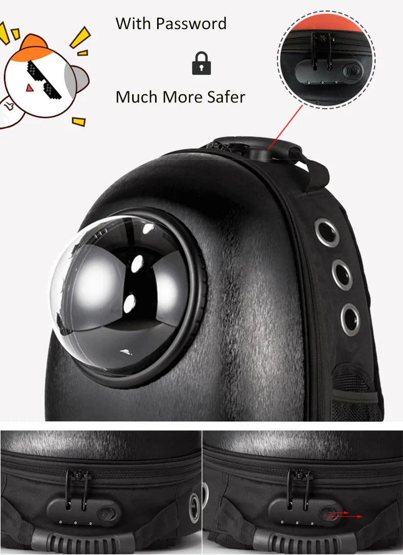 High Quality Window Transport Carrying Breathable Travel Bag Bubble Astronaut Pet Dog Space Capsule Cat Carrier Backpack