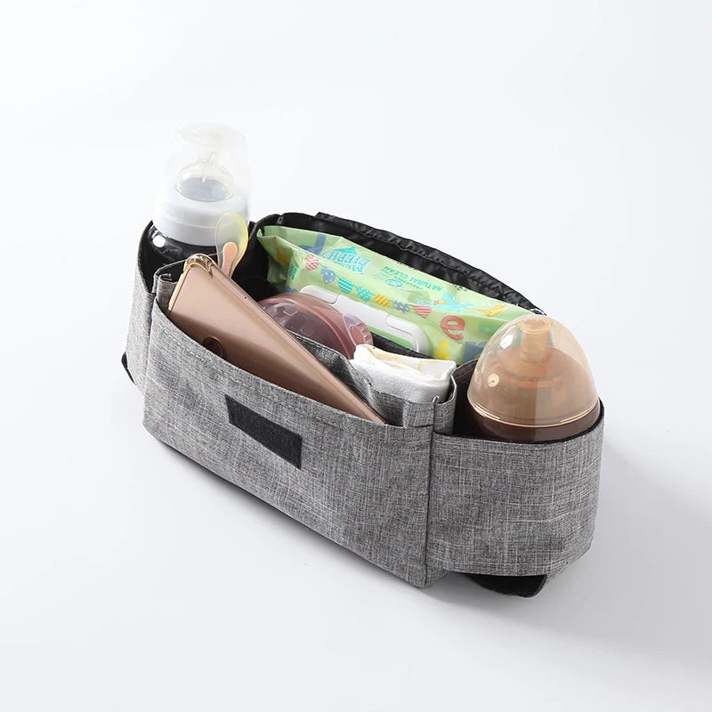 Baby Stroller Organizer Cup Holder Stroller Bag Baby Car Bag Trolley Bag Large Capacity Travel Baby Stroller Accessories