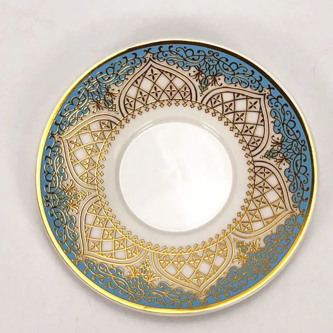Turkish Tea Glasses Cups Set Saucers with Spoon Coffee Cup Romantic Exotic Glass Tea Cup Blue Gold Kitchen Decoration Drinking