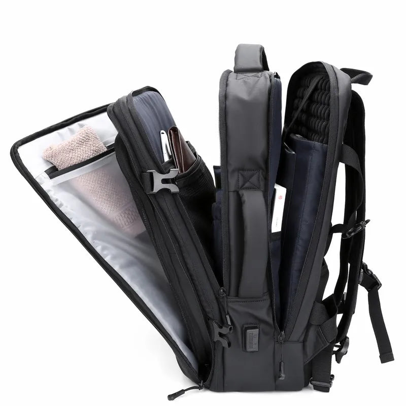 Factory Large Capacity Business Bag Usb Waterproof Wholesale Mens Laptop Travel Backpack