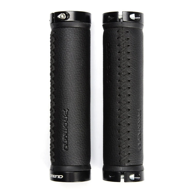 1 Pair Cycling Bike Grips Fiber Leather Mtb Handlebar Cover Grips Smooth Soft  Anti-slip Handle Grip Aluminum Lock Bike Part