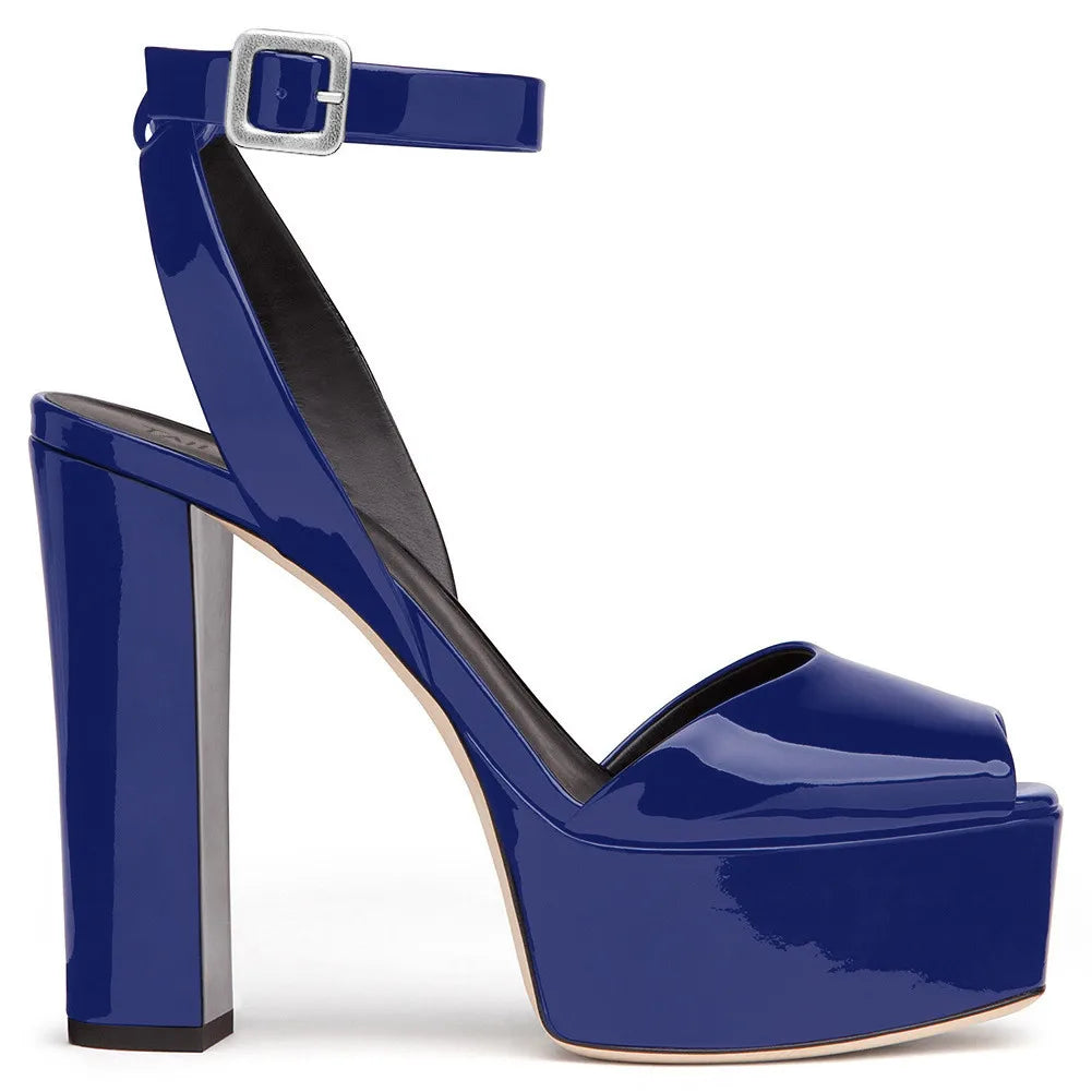 【Measure your feet length before order】Luxury Women High Heel Sandals Platform Sexy Evening Party Dress Summer Lady Shoes C-SL-2