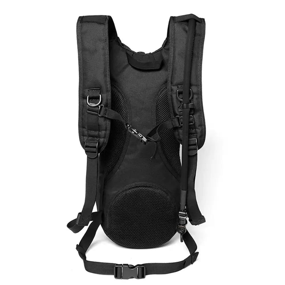 Unisex Nylon Waterproof Tactical Backpack Zipper Closure Hydration Bag Mounting Outdoor Cycling Camping Rock Adventure Water