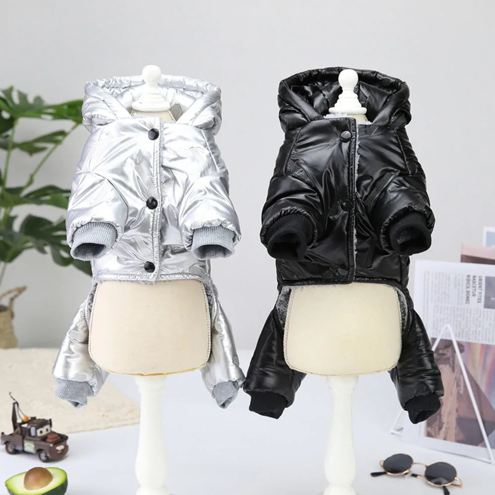 Fashion Dog Clothes Warm Thickening Dog Jacket Windproof Coat Outfit Puppy Down Jacket Winter Pet Dog Clothing Overalls for Cats