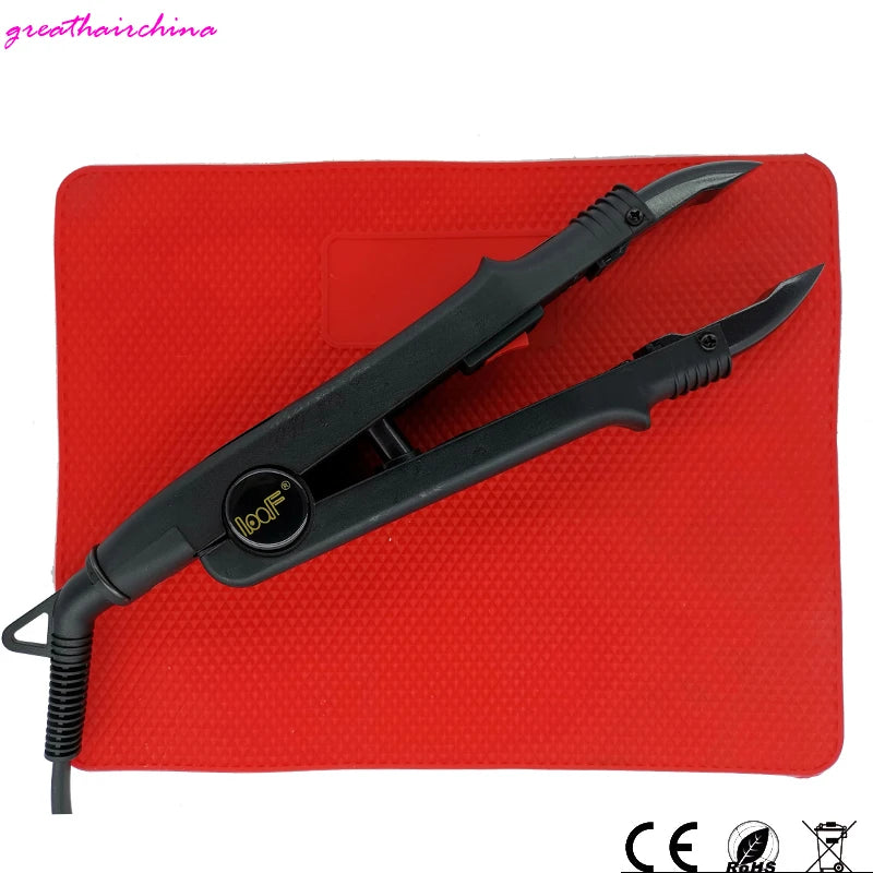 L-611 Hair Extension Iron Constant Heat Keratin Fusion Connector 500°C Heat Insulation Silicone Pad Hairdresser Tool Gift