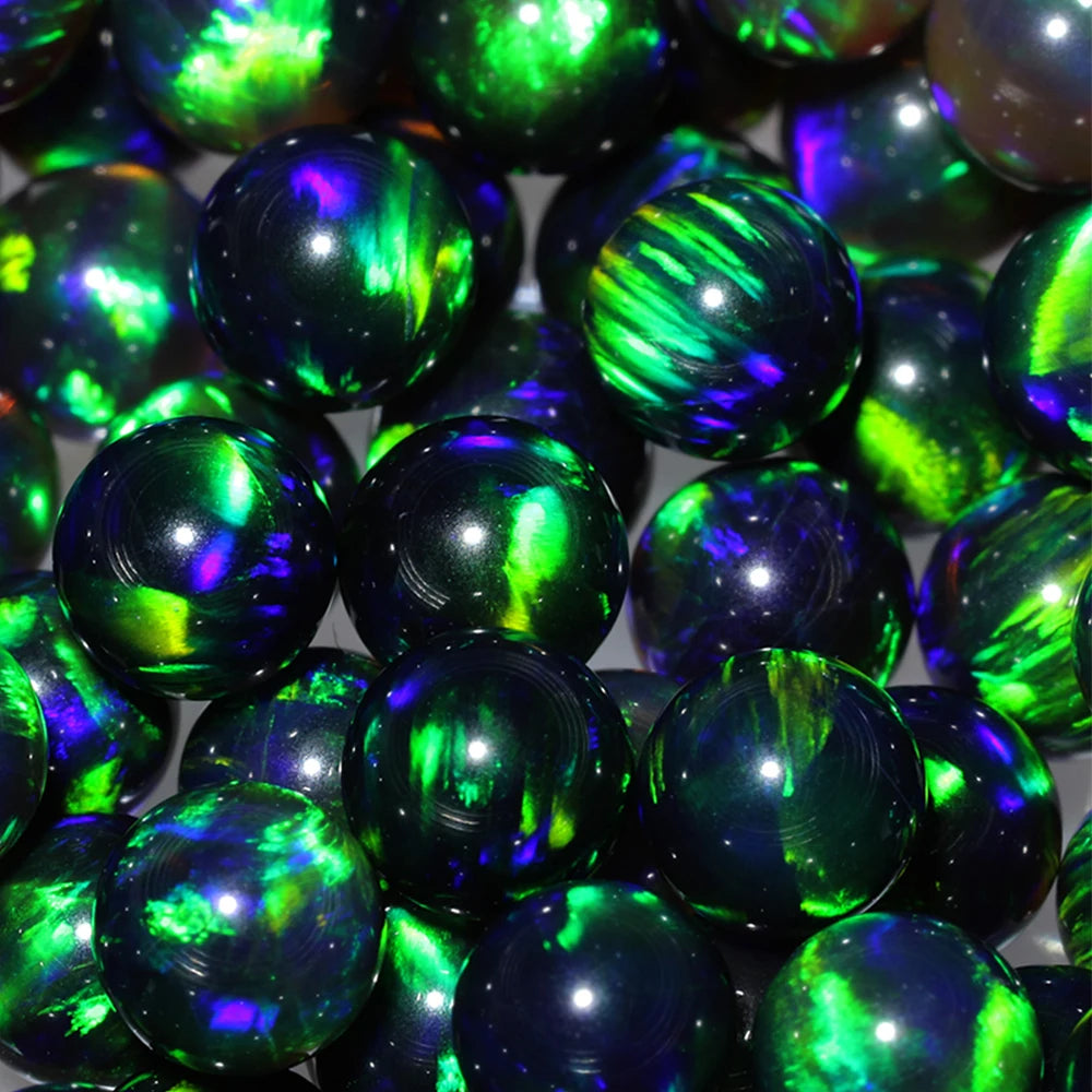 Free Shipping Glass Jewelry Material Heat Resistant Ball Beads Top Fire Synthetic Gilson Opal Stone