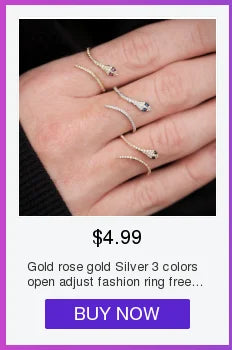 Micro Paved 5A CZ Multi Wrap Spring Spiral Open Adjusted Women Pinky Finger Ring Fashion Jewelry