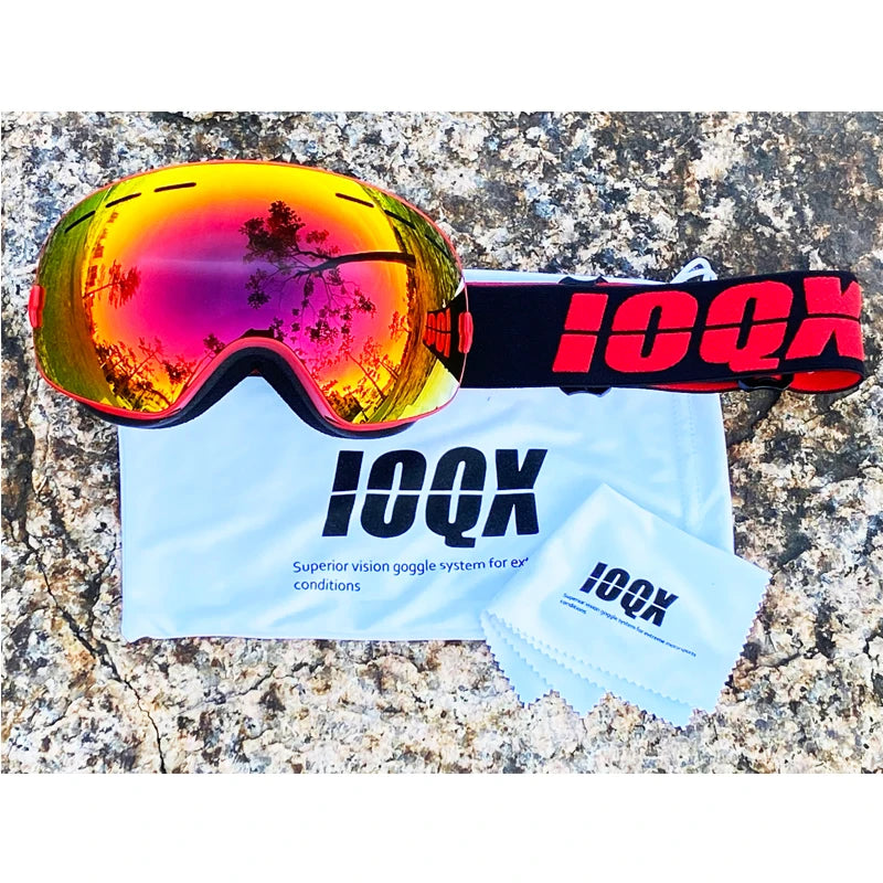 Snowmobile Ski Goggles Double Layers UV400 Anti fog Big Ski Glasses Skiing Snow Men Women Snowboard Goggles