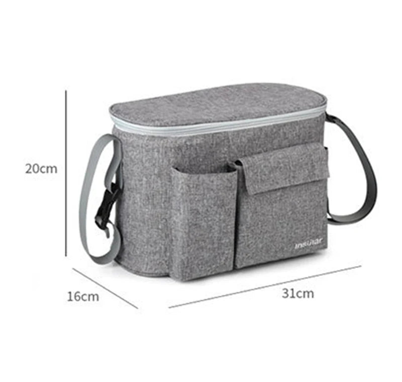 Baby Stroller Organizer Cup Holder Stroller Bag Baby Car Bag Trolley Bag Large Capacity Travel Baby Stroller Accessories