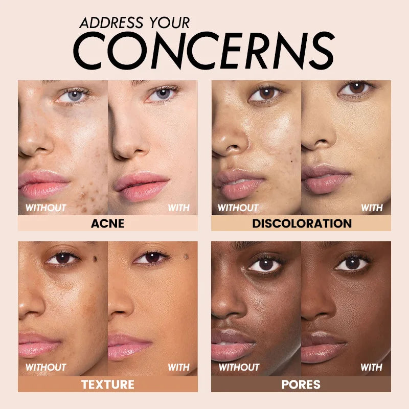 Manufacture OEM High Quality Foundation Liquid Full Cover Long Lasting Private Label Matte Waterproof Makeup Foundation
