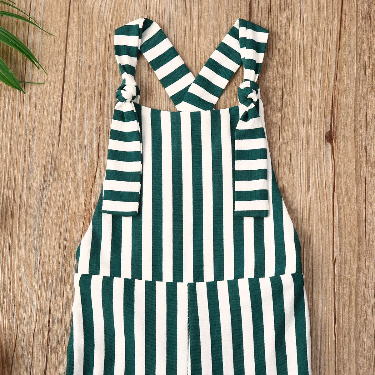 2025 New Toddler Kids Baby Girls Clothes Sleeveless Stripe Romper Jumpsuit Flare Long Pants Overalls Summer Fall Kids Clothing