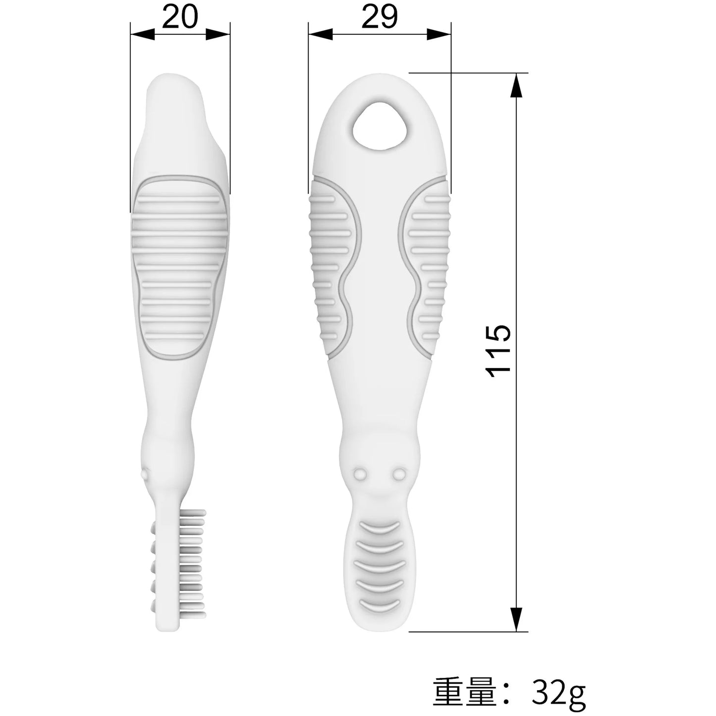 Silicone Soft Bristles Disposable Milk Teeth Care for 1-3 Years Old Infants and Toddlers