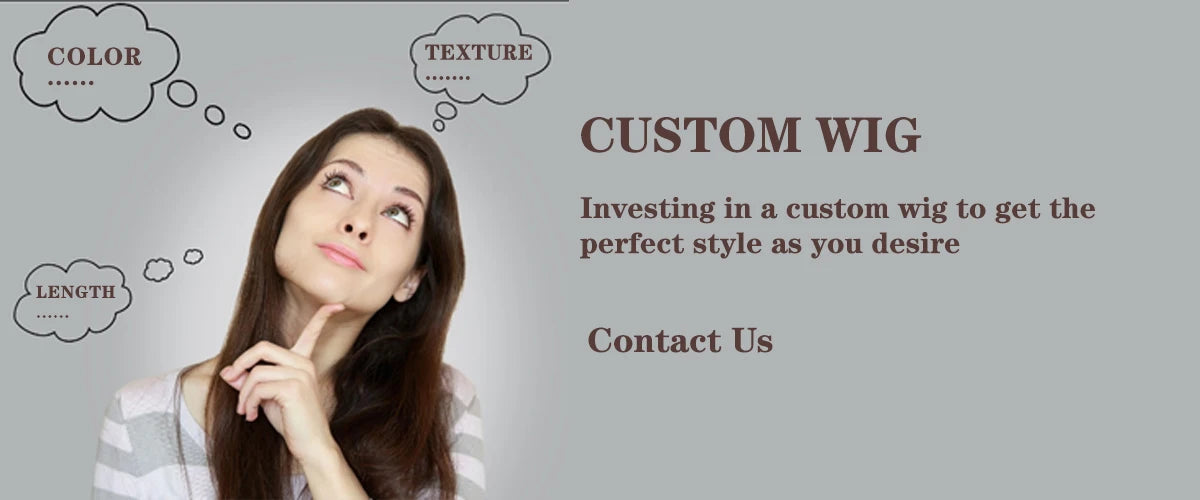 Custom Wig Order Link - Confirm Style/Length/Cap Size with CS First | Exact Price Adjustment | Safe AliExpress Payment