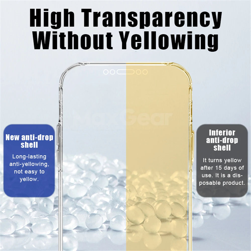 360 Full Body Front Back Protective Case For iPhone 16 15 12 13 14 11 Pro Max Mini X XR XS Plus Soft Hard Transparent Cover