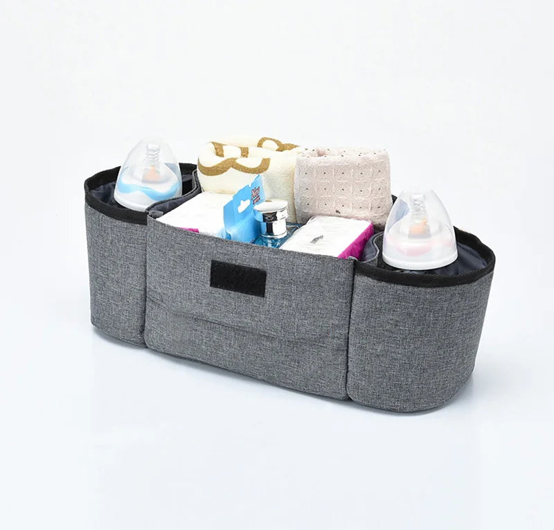 Baby Stroller Organizer Cup Holder Stroller Bag Baby Car Bag Trolley Bag Large Capacity Travel Baby Stroller Accessories