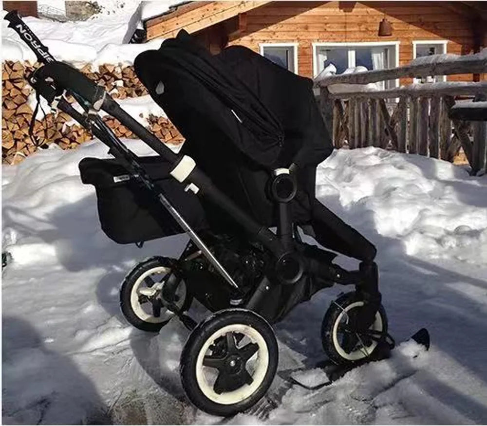 Universal Baby Stroller Accessories Ski Plate Buggy Sled Wheelchair Glider Snow Scooter Pram Skiing Board for YOYO CYBEX BEE 5