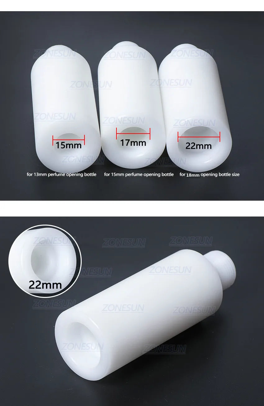ZONESUN 15/17/20/22mm Collar Ring For Manual Perfume Bottle Crimping Machine Capping Perfume Bottles Sprayer