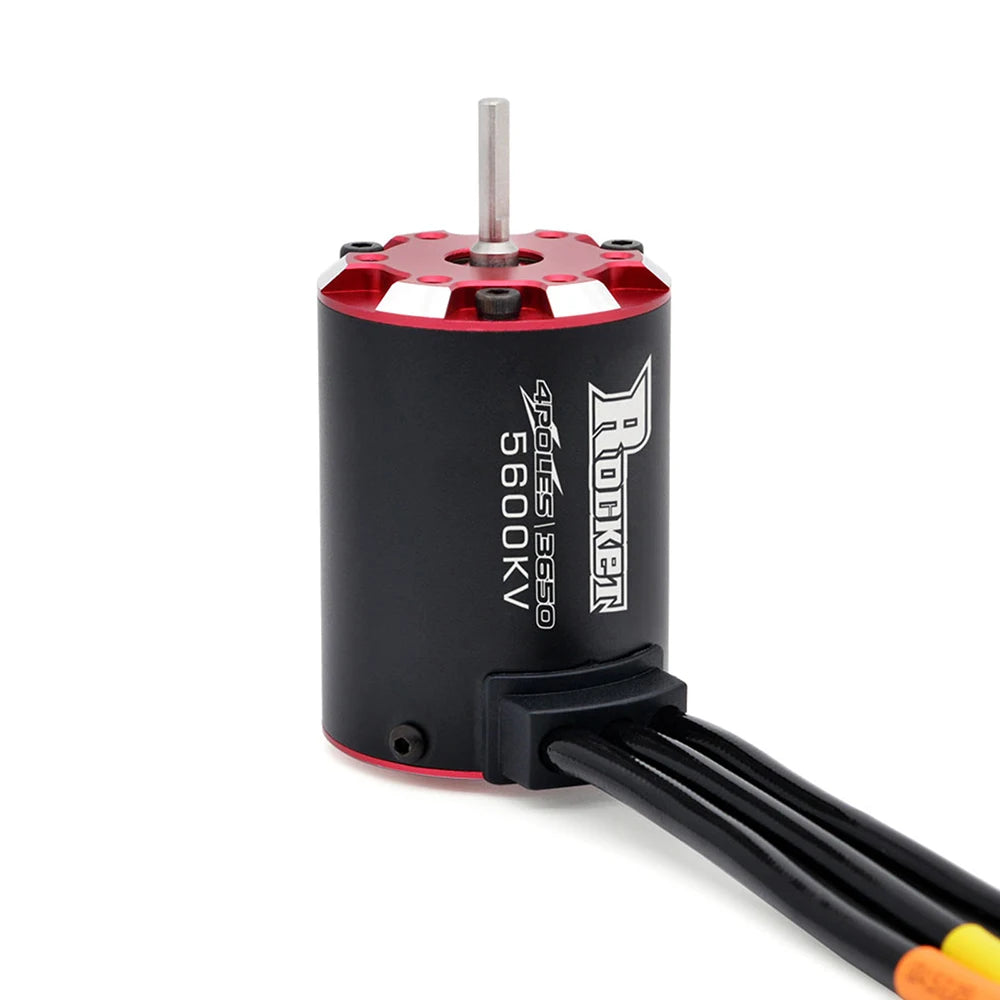 RC Motor Rocket 3650 Brushless Motor 5600KV 4700KV 4350KV 3250KV w/Temp Sensor for 1/8 1/10 RC Car