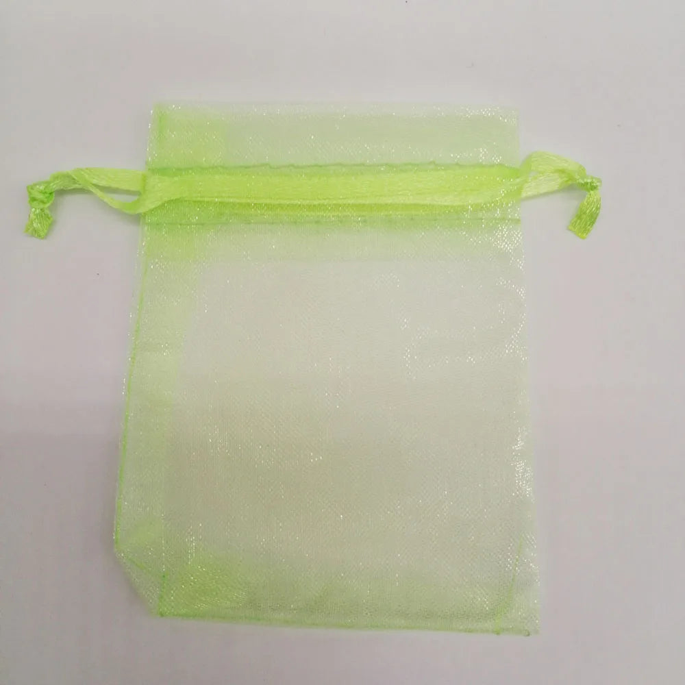 1000pcs 5x7 7x9 9x12 10x15 Small Organza Gift Bag For Jewelry Packaging Display Christmas Wedding Jewelry Storage Drawstring Bag