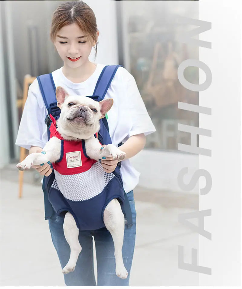 Pet dog cat carrier backpack travel carrier front chest large portable bags for pet outdoor transportin mochila para perro