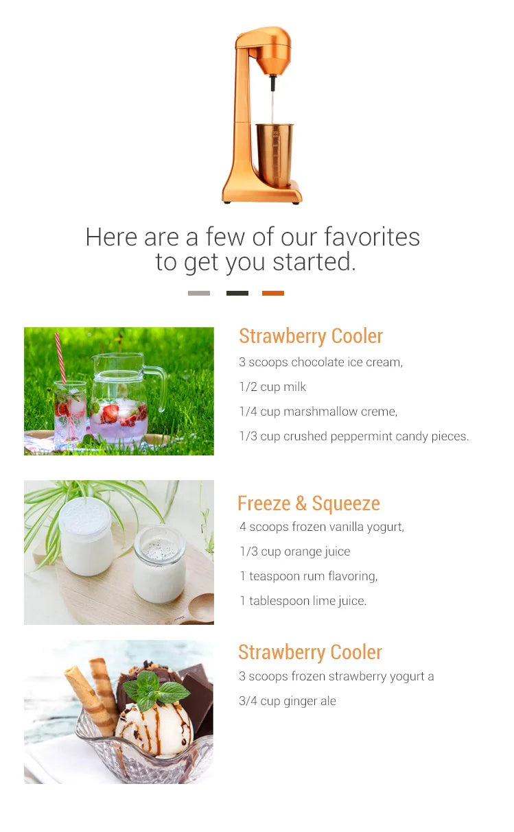 220V Electric Milk Frother Portable Food Blender Coffee Blender Mixing Blender Multifunctional Food Maker Milkshake EU Plug