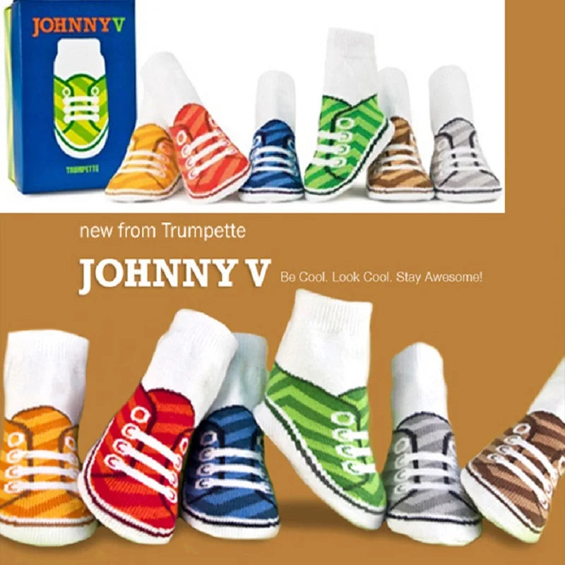 6Pairs Children Socks Baby Boys Shoes non-slip Floor Shoe Bebe Slippers casual cotton Child pantufa Short Socks