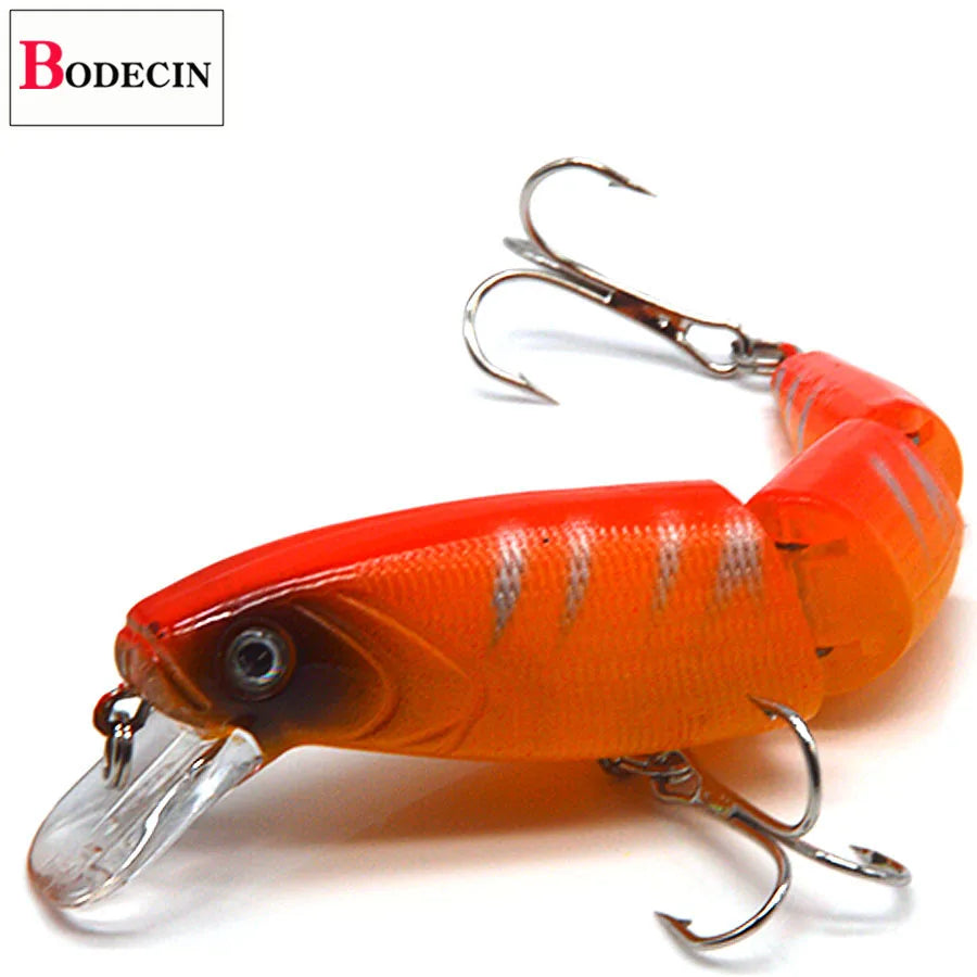 Multi Section Sea Bass Hard Fishing Lures 3D Eyes 1PCS Crankbaits Minnow Swimbait Fake Hard Bait Artificial Wobblers Carp Tackle