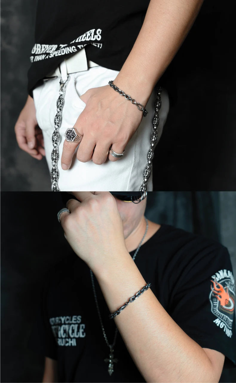 925 Silver bracelet for men women fashion Jewelry High quality brief