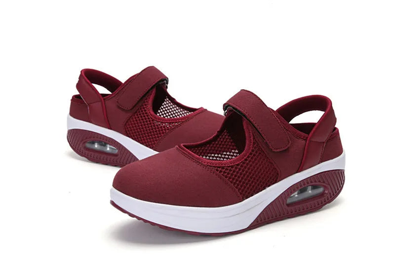 CEYANEAOSummer Fashion Nurse Shoes Ladies Air Cushion White Sneakers Women Platform Shoes 2018 New Lolita Shoes Swing E1038